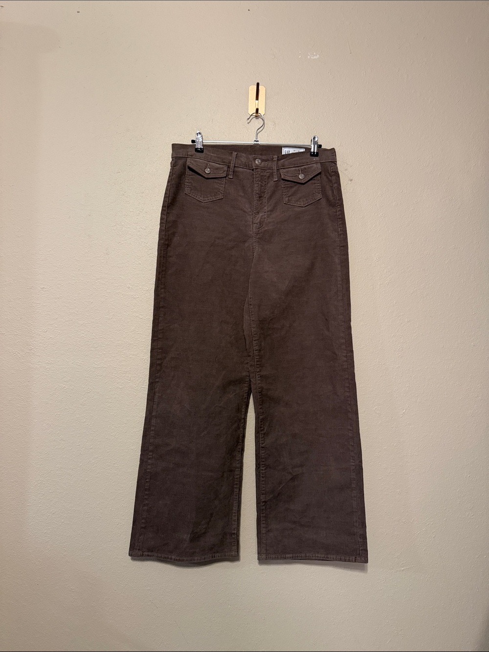 GAP Wide Leg Corduroy Pants Size 14 Long
